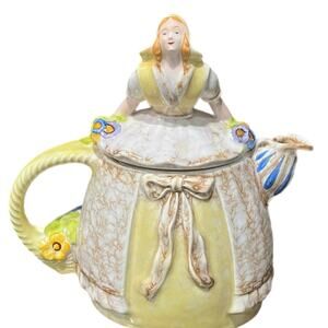Antique / Vintage - Milk Maid Figural Teapot by Registered Royal Crown Germany